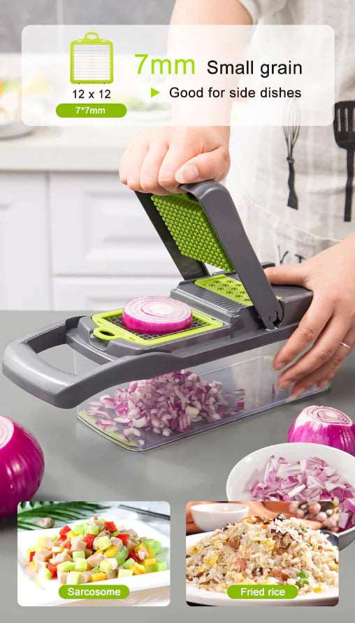 15-In-1 Vegetable Fruit Chopper Cutter Food Onion Veggie Dicer Slicer Kitchen