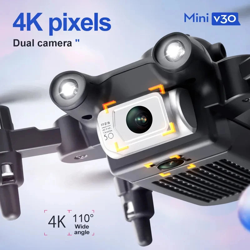 Xiaomi V30 Mini Drone With Camera HD 8K 1080P FPV RC Drones Profesional Five-sided Obstacle Avoidance Helicopter Drone Toy New