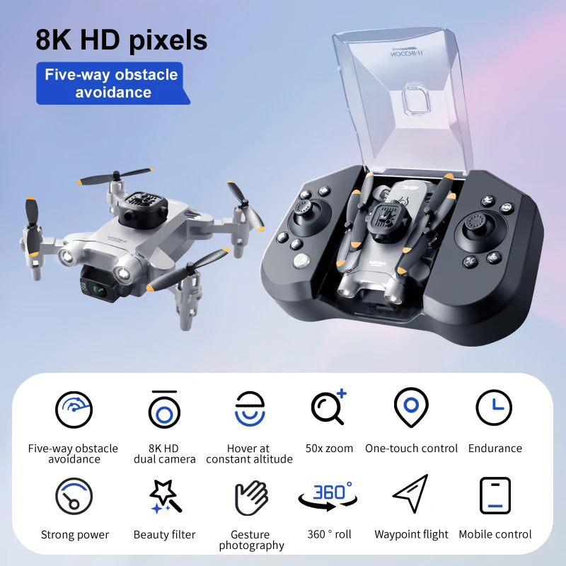 Xiaomi V30 Mini Drone With Camera HD 8K 1080P FPV RC Drones Profesional Five-sided Obstacle Avoidance Helicopter Drone Toy New