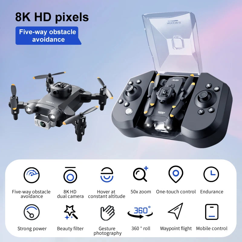 Xiaomi V30 Mini Drone With Camera HD 8K 1080P FPV RC Drones Profesional Five-sided Obstacle Avoidance Helicopter Drone Toy New